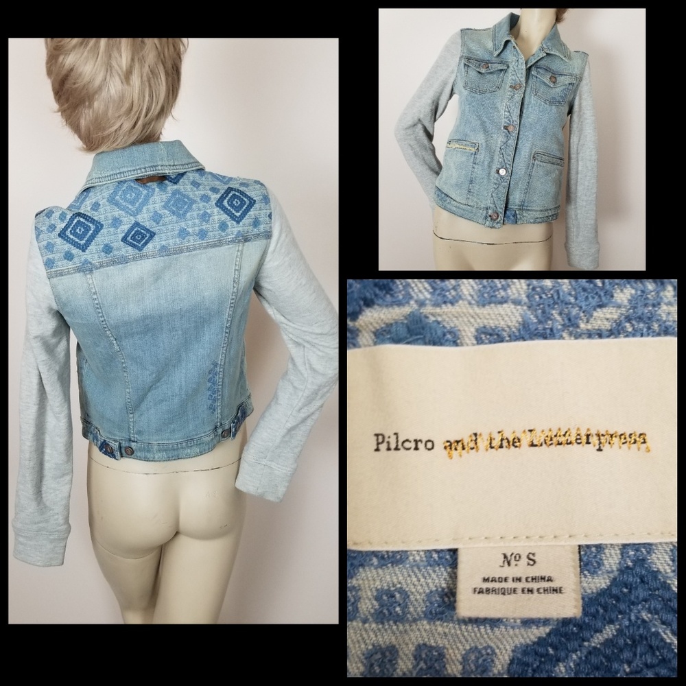 Pilcro and the letterpress jean jacket, embroidery